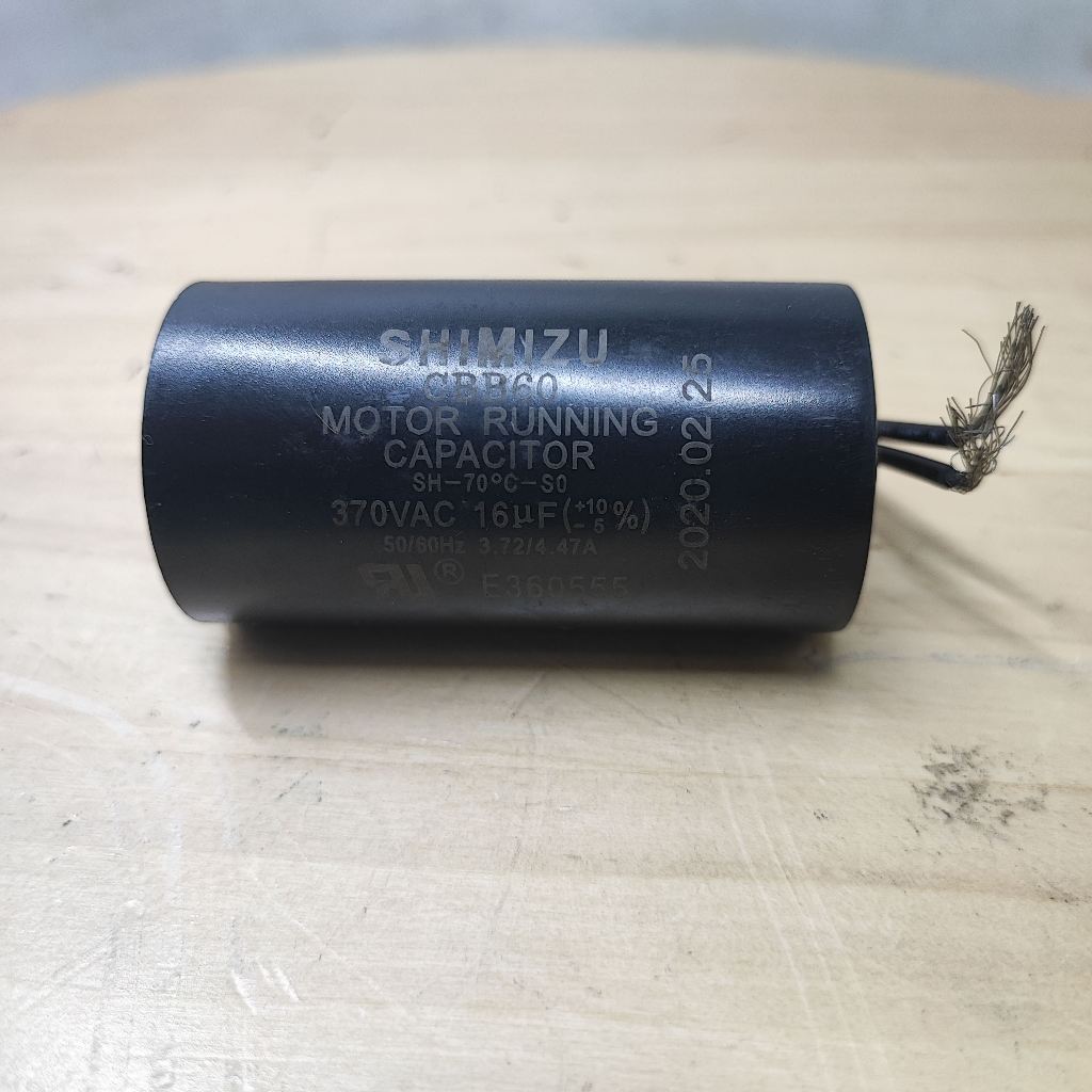 Jual Kapasitor Shimizu bulat kabel 16uf 370v asli capacitor PS 221 BIT ...