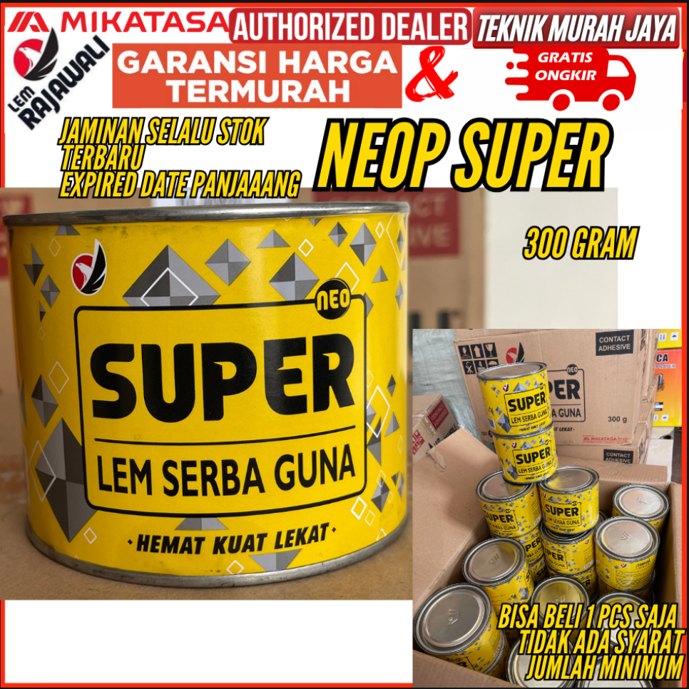 Jual LEM RAJAWALI LEM NEOPRENE Lem Kuning SUPER 300 Gram Serbaguna Kayu ...
