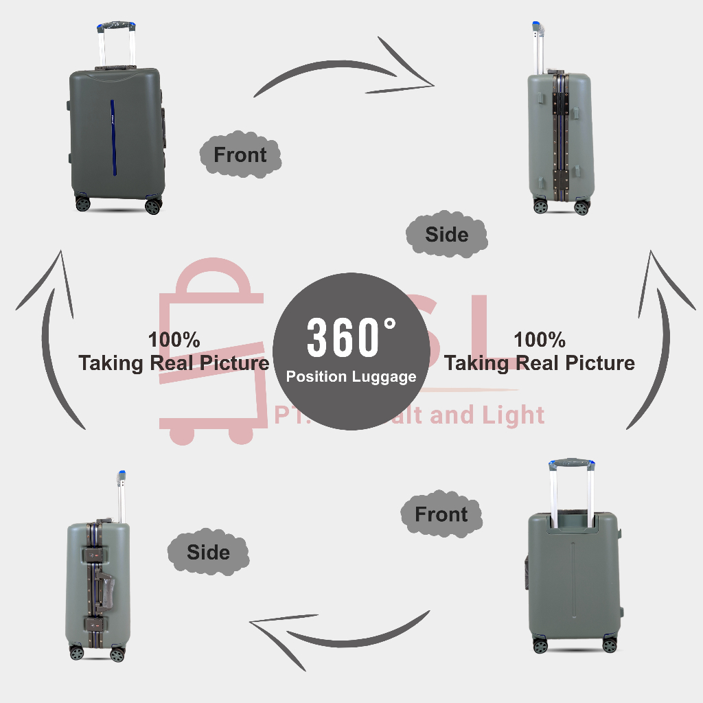 Jual Koper Premium T178 20/24 inch Full Polycarbonate TSA Lock ...