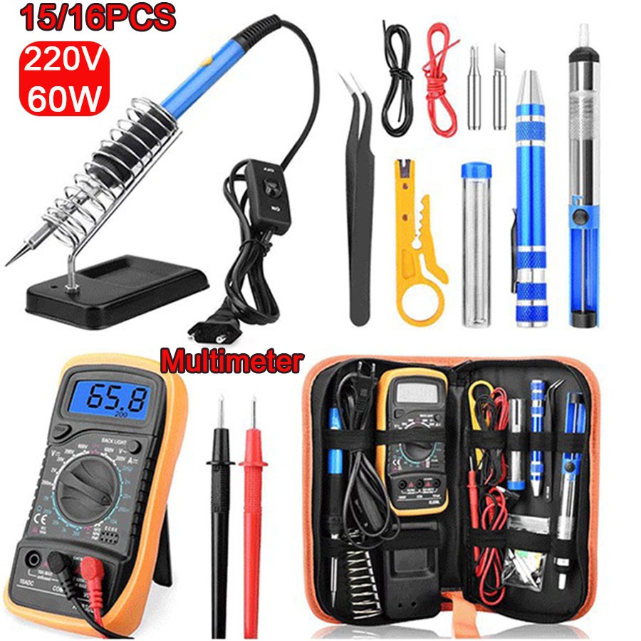 Jual 【COD】Set Solder Listrik Lengkap Dengan Multimeter Iron Tool Kit ...
