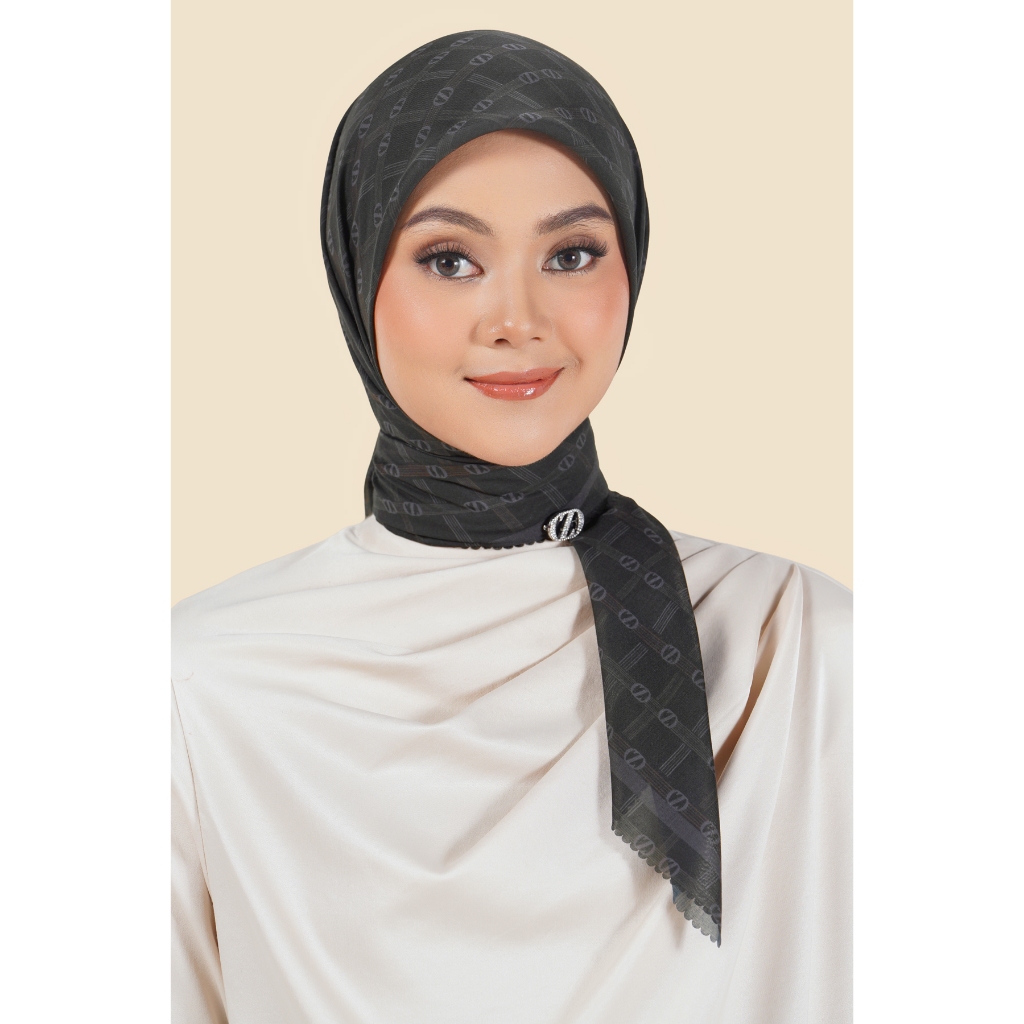 ZYTADELIA Diorama Scarves Series Printed Scarf Hijab Segi Empat Hijab Aire Voile Hijab Premium Hijab Motif