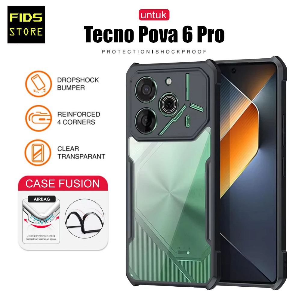 Jual Case Tecno Pova 6 Pro / Pova 6 Case Fusion Shockproof Premium ...