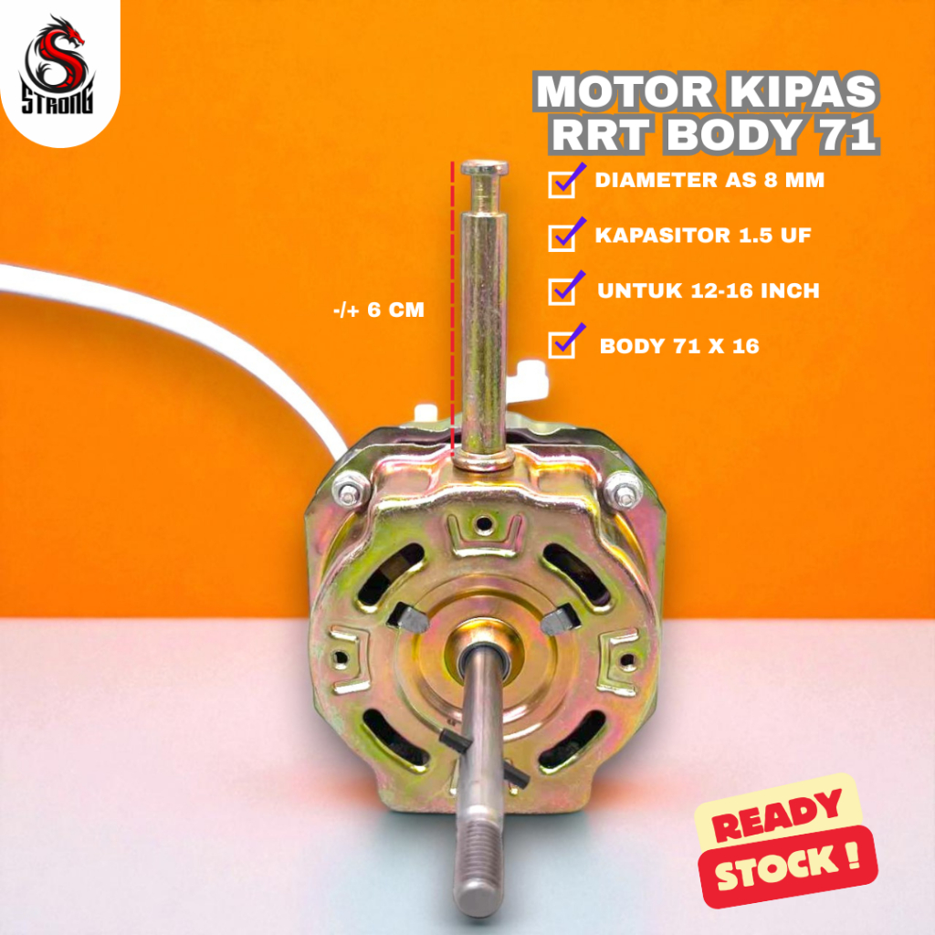 Jual STRONG Dinamo Motor Kipas Angin RRT untuk 12-16 inch Baling Baling ...