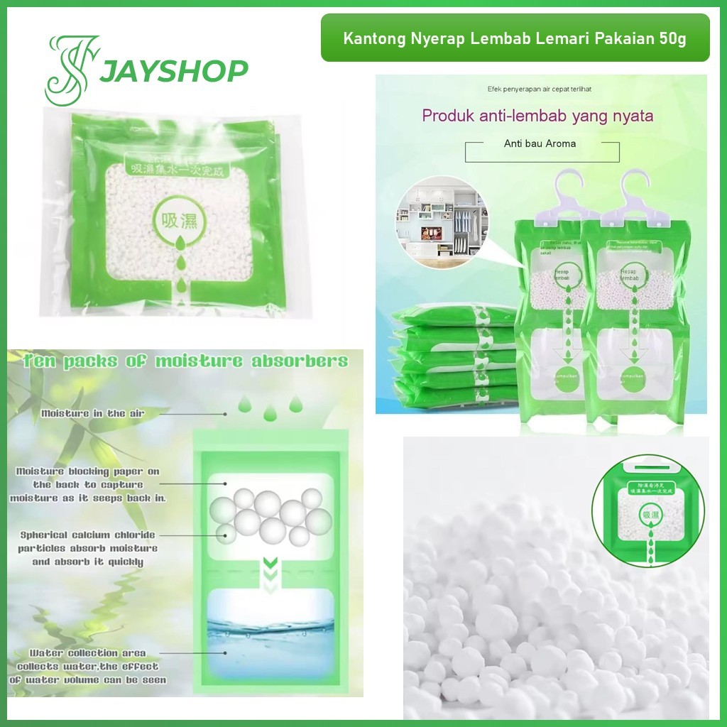 Jual Kantong Penyerap Lembab Lemari 50g Penyerap Lembab Lemari Pakaian ...