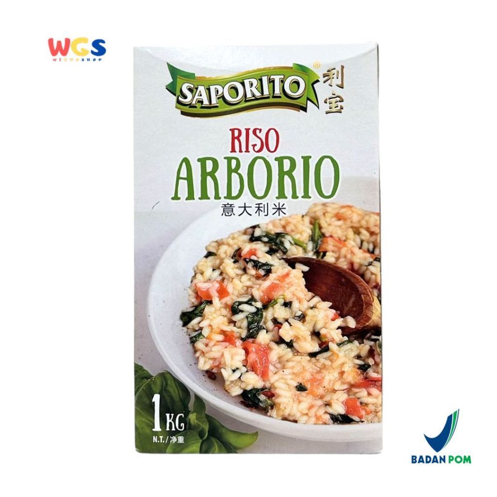 Jual Saporito Risotto Superfino Arborio Rice 1kg - Beras Italy | Shopee ...