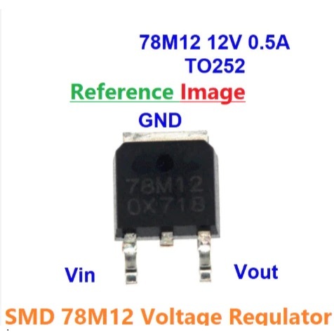 Jual IC Chip Voltage REGULATOR SMD 7812 78M12 12V TO252 DPACK D-PACK ...