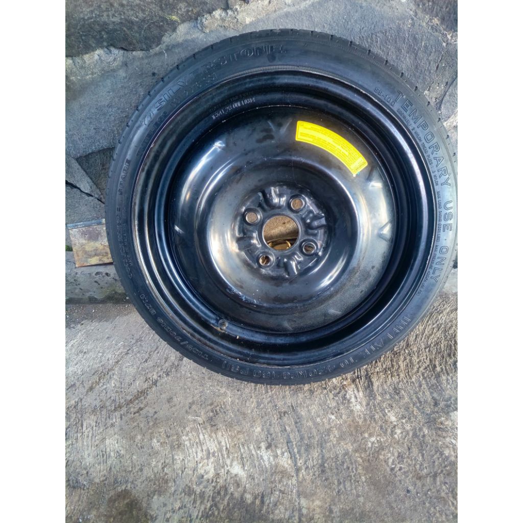 Jual velg R16 pcd 100 serep. temporary + ban T105/70 brio calya sigra ...