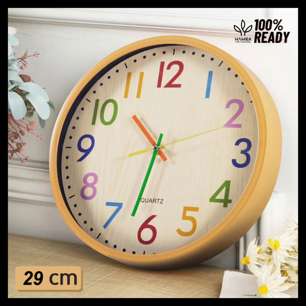Jual Jam Dinding 29 cm / Jam Dinding Aesthetic / Jam Dinding Minimalis ...