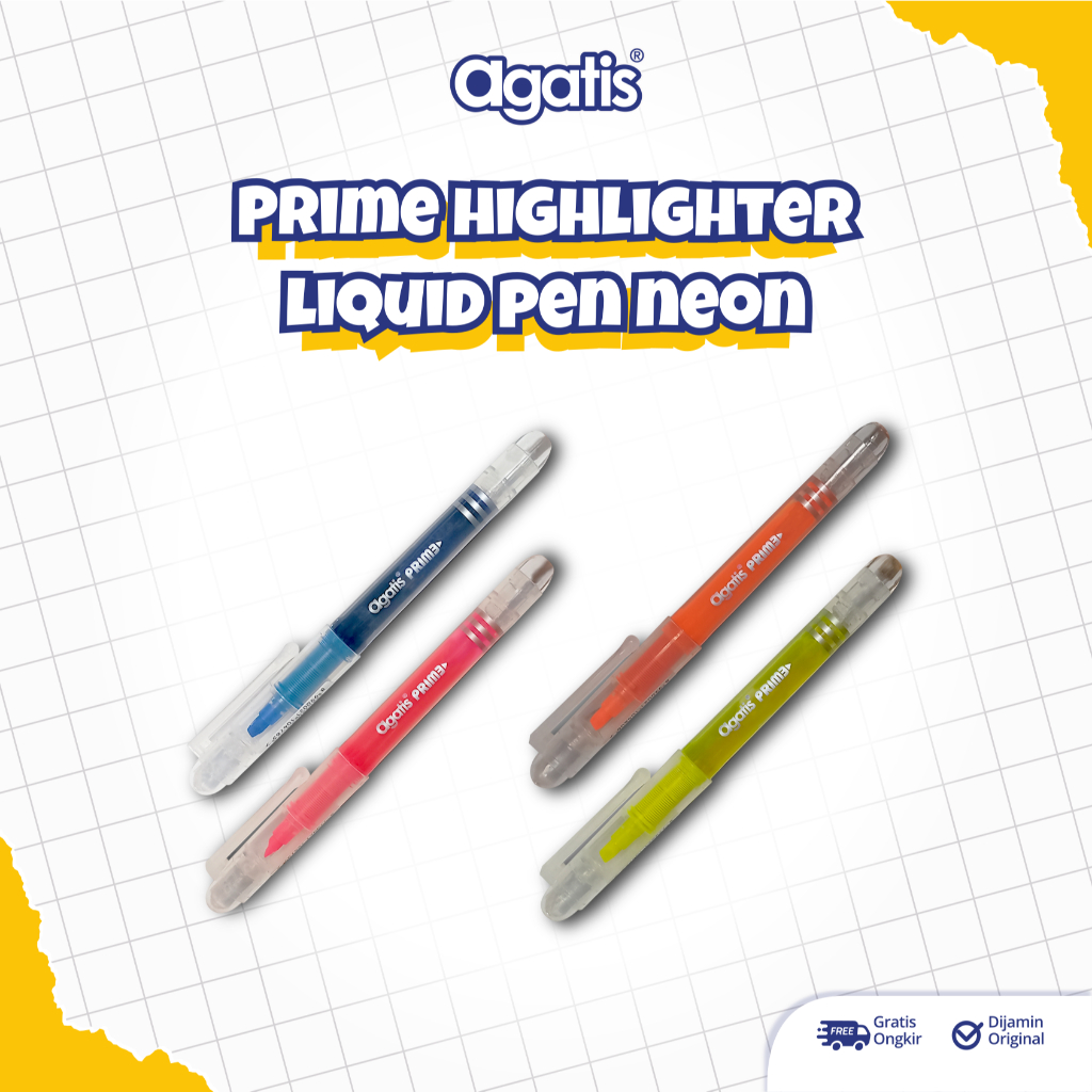 Jual Agatis Prime - Premium Highlighter Pigment Ink Spidol Warna Liquid ...
