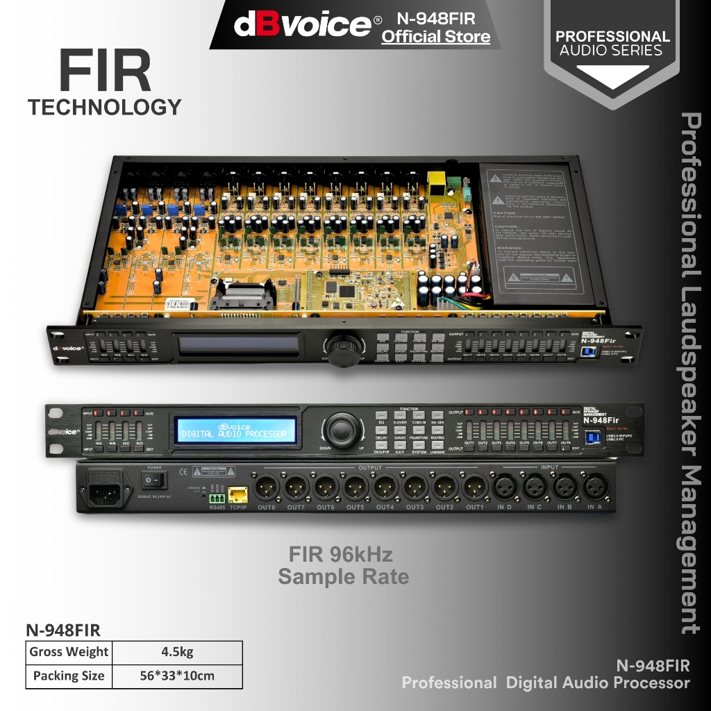 Jual Managament/Dlms Sample Rate 96kHz FIR 1024taps | dBvoice N948FIR ...