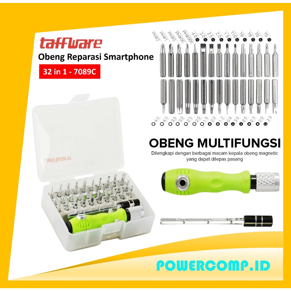 Jual Taffware 32 in 1 Multifunctional Screwdriver Set Mini Small ...