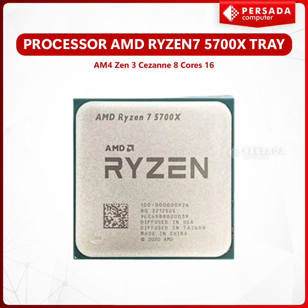 Jual Processor AMD Ryzen 7 5700X TRAY AM4 Zen 3 Cezanne 8 Cores 16 ...