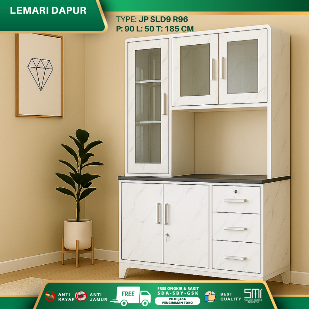 Jual BUFALO - Rak Dapur Besi KC 335ST, Kitchen Set Minimalis, Rak ...