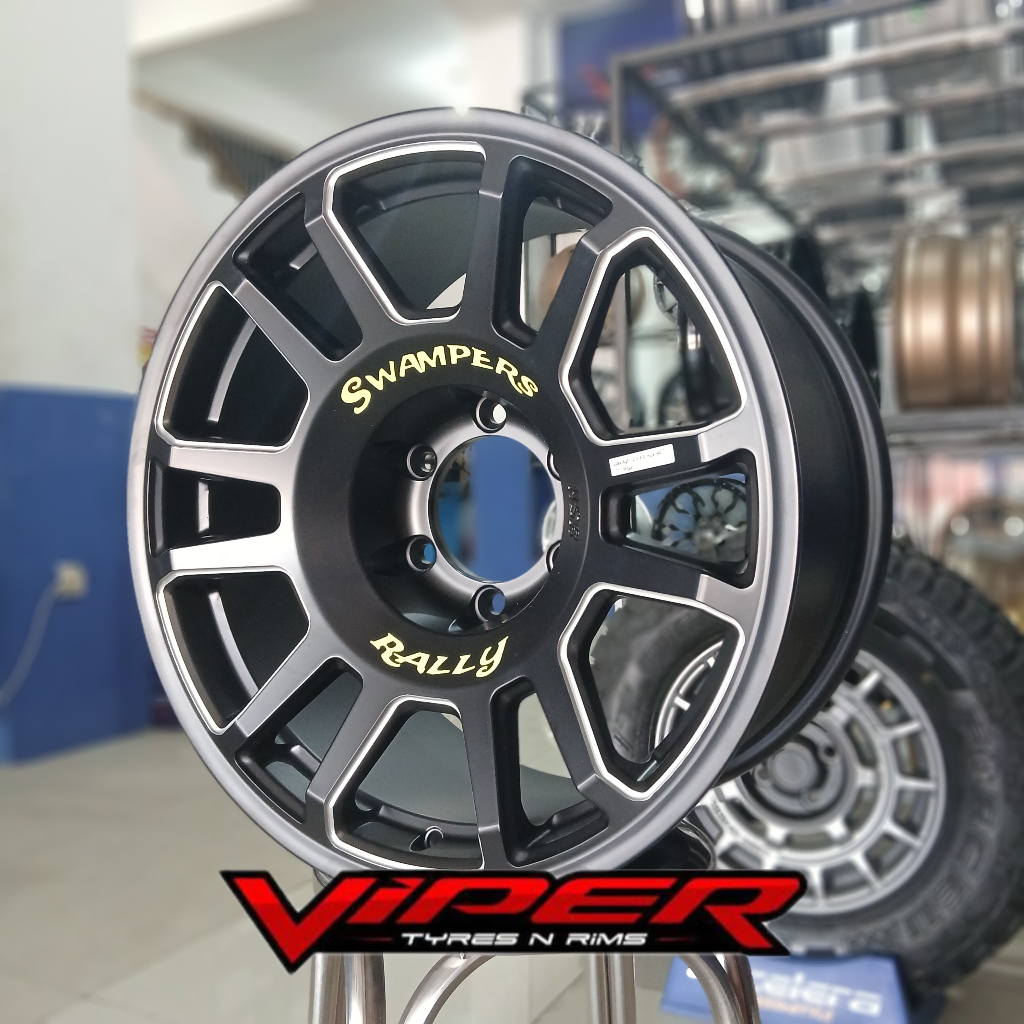 Jual velg racing rally look hsr swampers r18 h6x139,7 et 0 mbm pelek ...