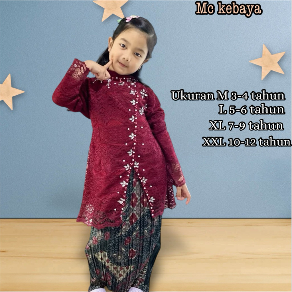 Jual kebaya+dress+anak+dress+batik+fashion+muslim Harga Terbaik