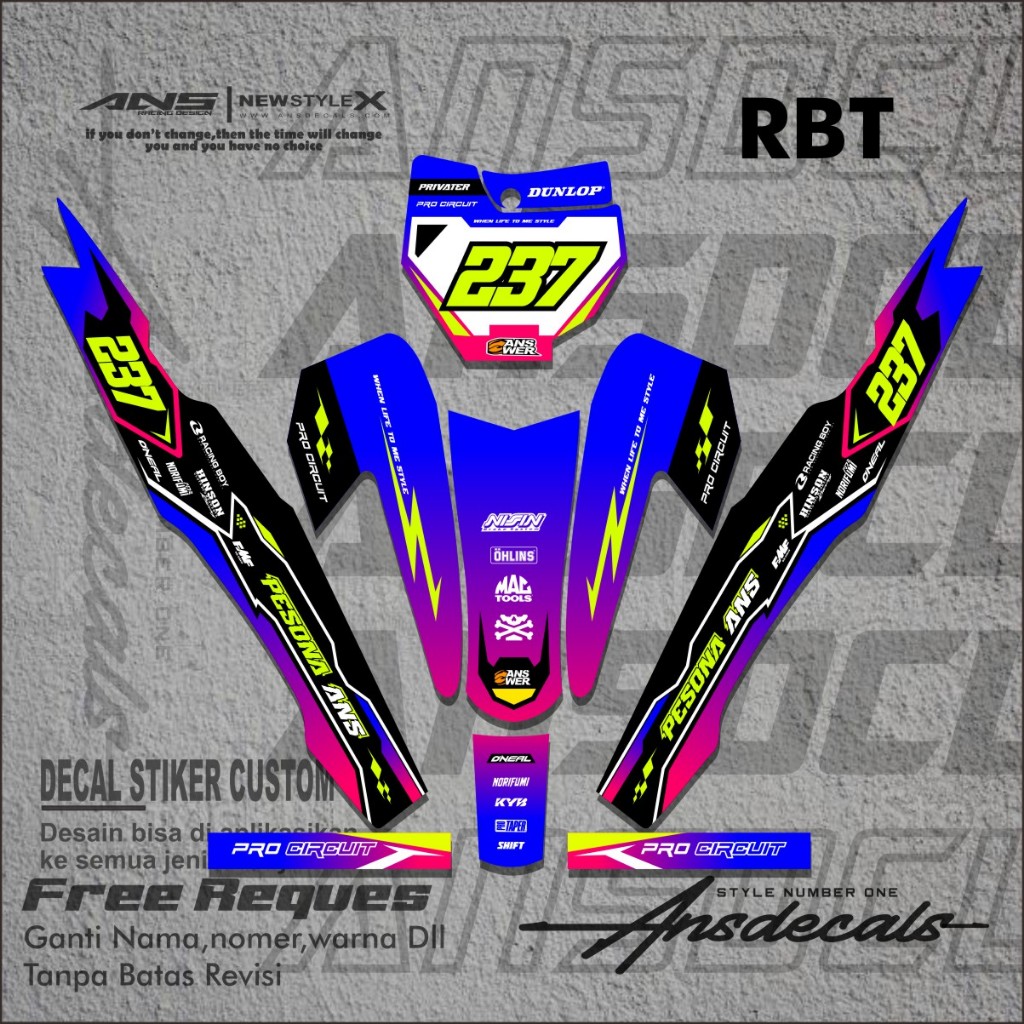 Jual DECAL RBT BODY JUPITER YAMAHA VEGA NEW FULL BODY DEKAL STICKER ...