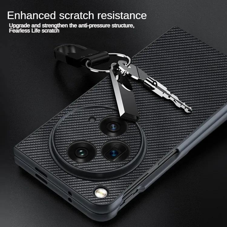 Coque En Cuir Rétro Pour OPPO Find N3 / OnePlus Open, Fermoir Magnétique, Texture Cuir, Neuve