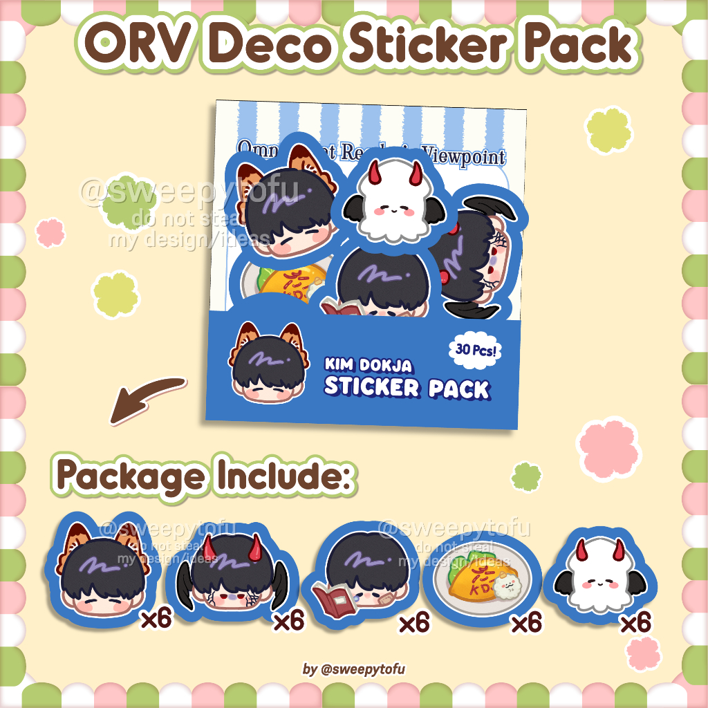 Jual ORV Deco Sticker Pack set 30pcs Omniscient readers viewpoint Kim ...