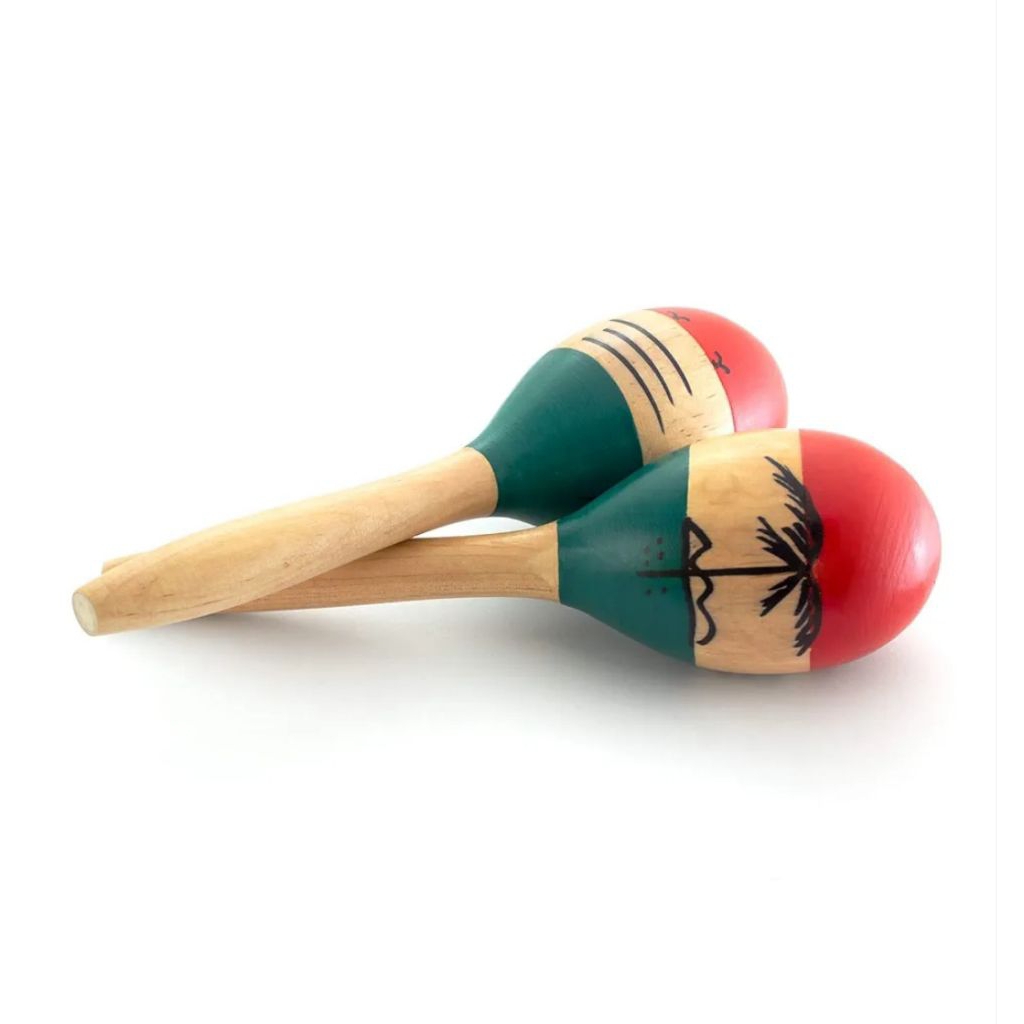 Jual Maracas Wooden Rock Beat With Handle YWM-02W | Shopee Indonesia