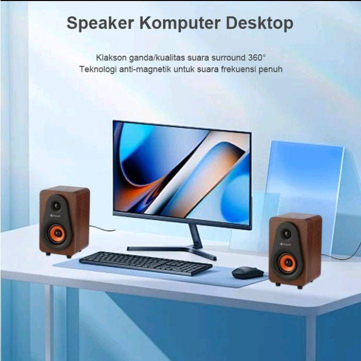 Jual Kisonli T-009 Speaker Multimedia PC Laptop Suara Ngebas Jernih ...