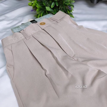(BIG SIZE) Loose Pants Jumbo PREMIUM Highwaist Wanita Anti Kusut Celana Kulot Highwaist Wanita