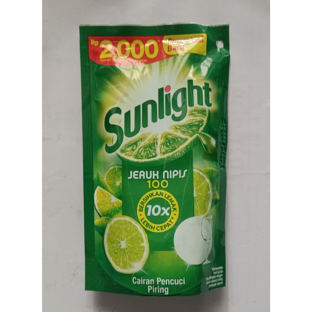 Jual Paket Sunlight kemasan ekonomis rasa jeruk nipis 90ml x 5pc ...
