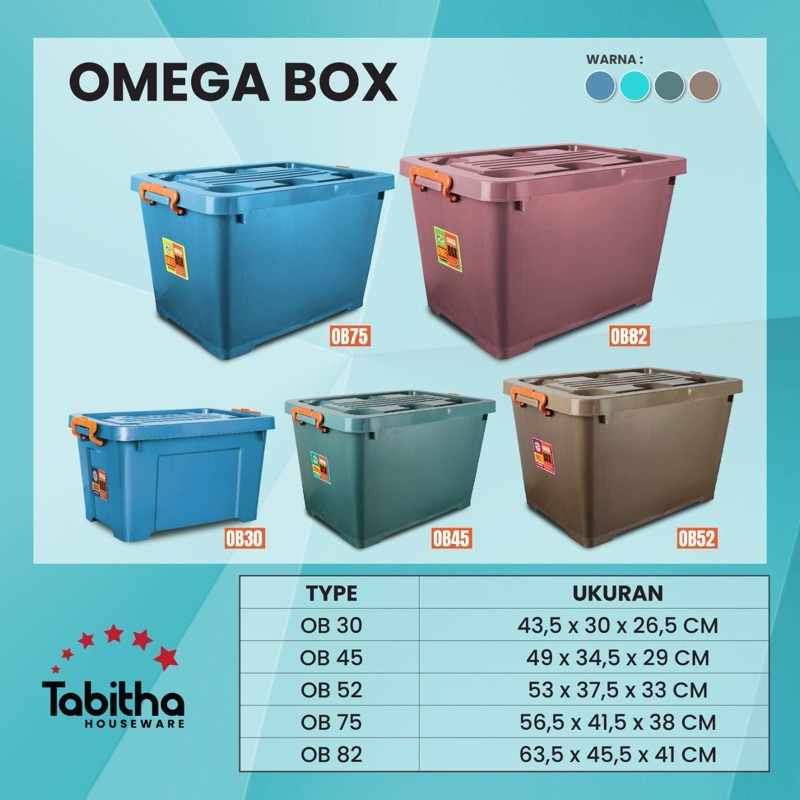 Jual CONTAINER BOX PLASTIK OMEGA TABITHA | OB 30 45 52 75 82 | Shopee ...