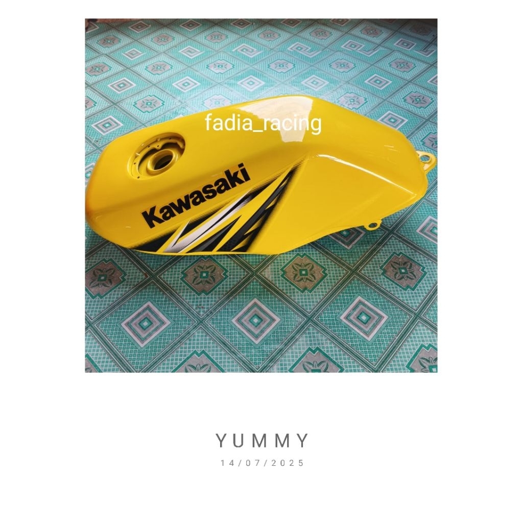 Jual Tangki Bensin Kawasaki Ninja R/Ninja SS Import Warna Kuning Set ...