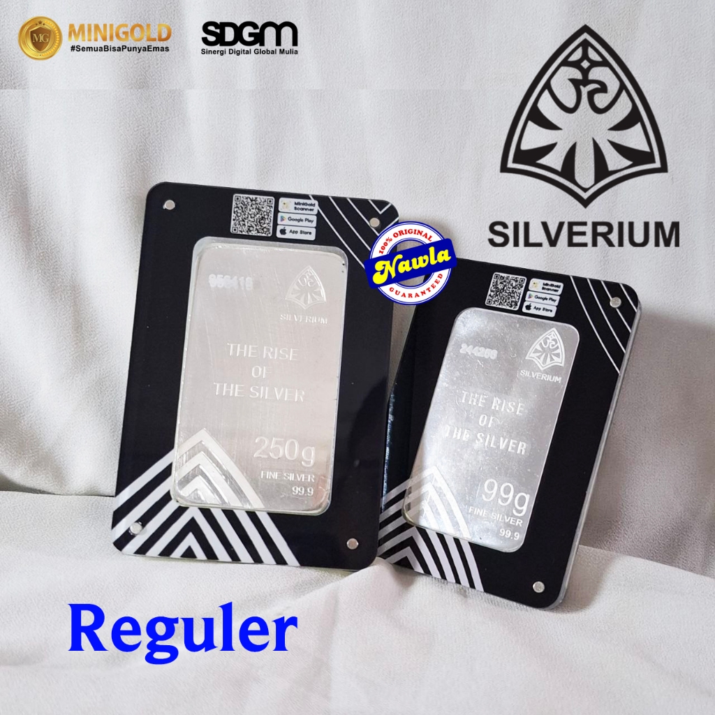 Jual Silverium 99 gr 250 gr Logam Mulia Perak 999 Reguler Series Produk ...
