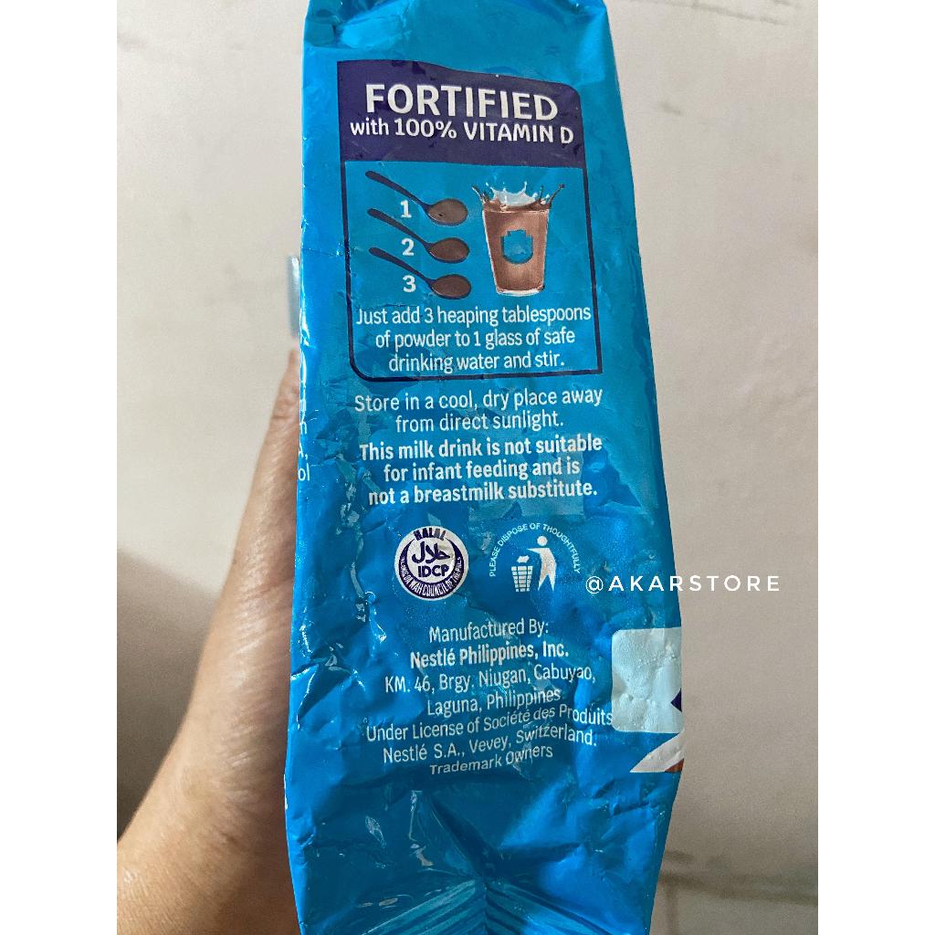 Jual Nestle Bear Brand Fortified Powder Choco Milk Drink Filipina Susu ...