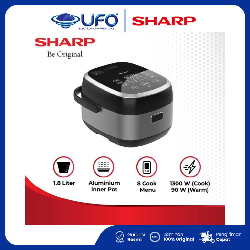 Jual Sharp Rice Cooker Digital 1.8L KSDI18SL 8 Auto Cook Menu | Shopee ...