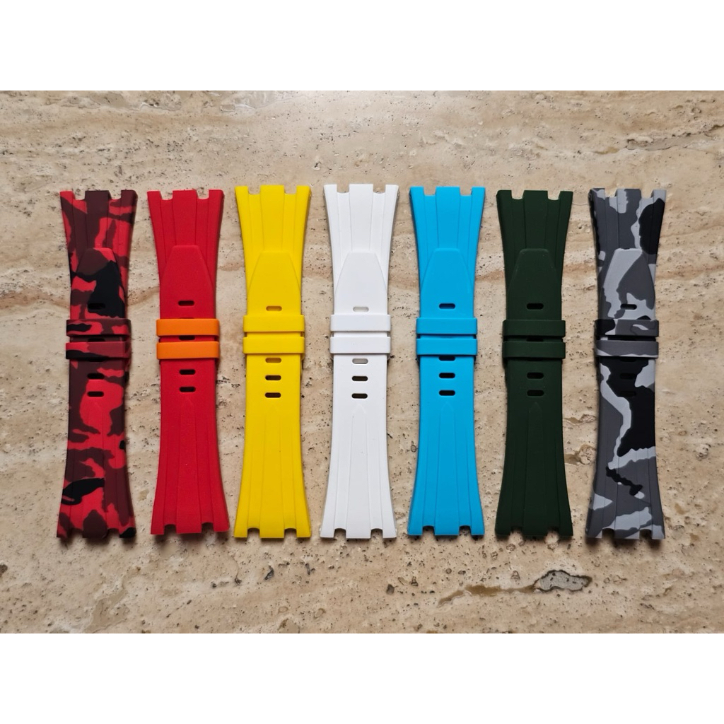 Jual Tempomat Rubber Watch Strap for AP ROO 42mm (Audemars Piguet ...
