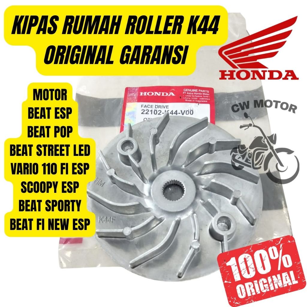 Jual ORI KIPAS RUMAH ROLLER HONDA KODE K44 MOTOR BEAT ESP/POP/STREET ...