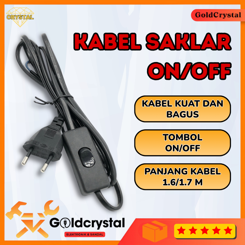 Jual Kabel Saklar On / Off 1,8meter Kabel Kipas Kabel Lampu Kabel ...