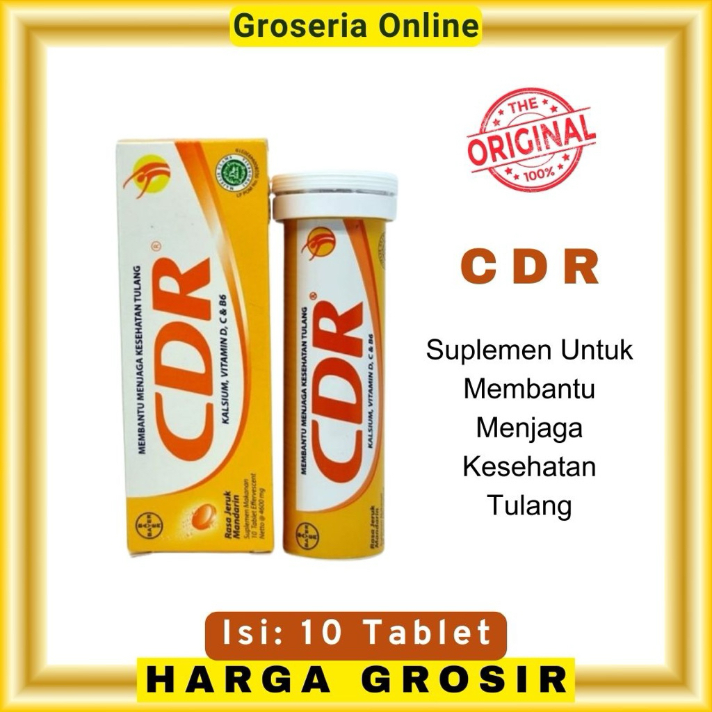 Jual CDR effervescent 10 Tablet, Suplemen Vitamin Mineral Harian ...