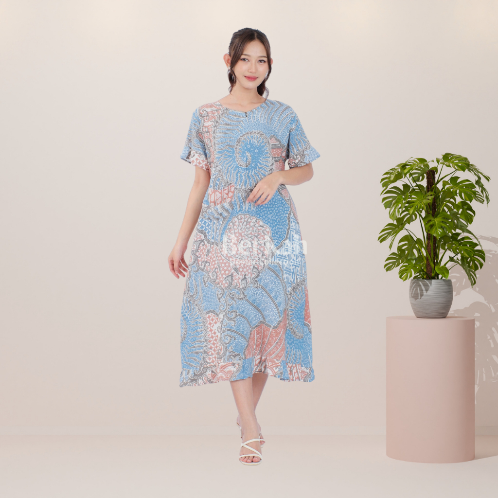 Daster Batik Rayon Busui Resleting Surya Teja 6