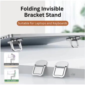 Holder Laptop Stand 2 PCS Tablet Penyangga Portable Mini Aluminum Cooling Pad Stand Penyangga
