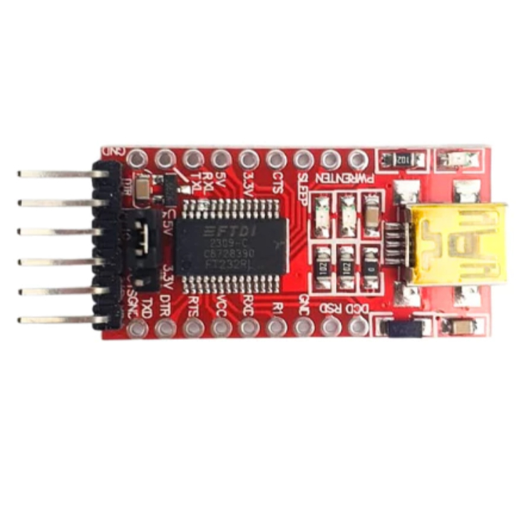 Jual FTDI Merah. FT232RL USB to TTL Serial Converter 3.3v 5v FT232 ...