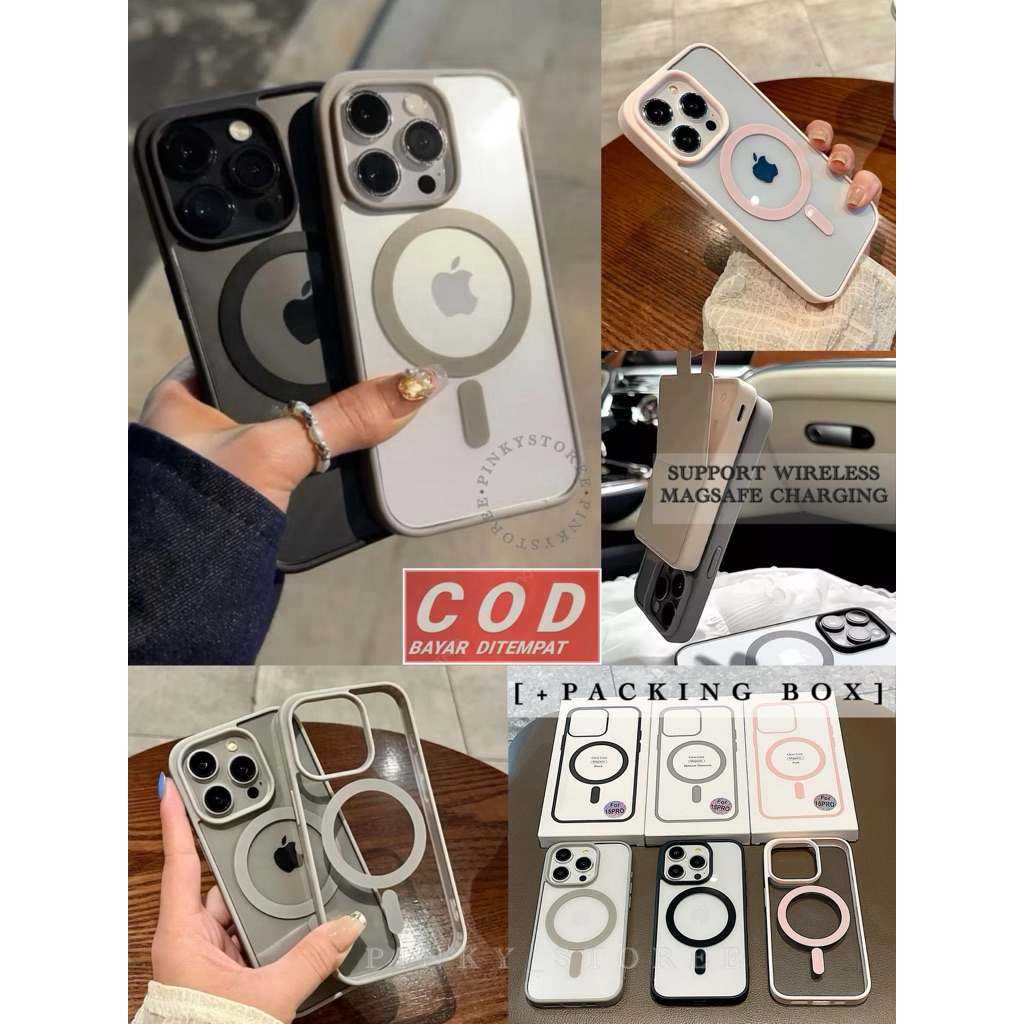 Jual [PACKING BOX] PREMIUM SLIM MAGSAFE CLEAR CASE FOR IPHONE X XR XS ...