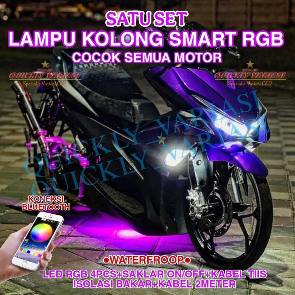 Jual SATU SET LAMPU KOLONG SMART RGB KONEKSI BLUETOOTH COCOK SEMUA ...