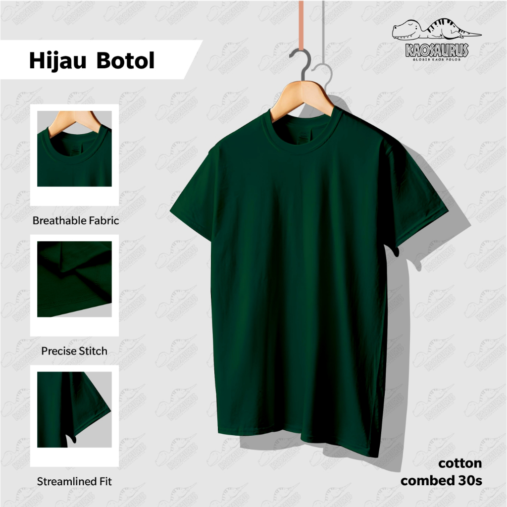 Jual Kaos Polos Hijau Botol Terlengkap & Harga Terbaru Juli 2026 ...