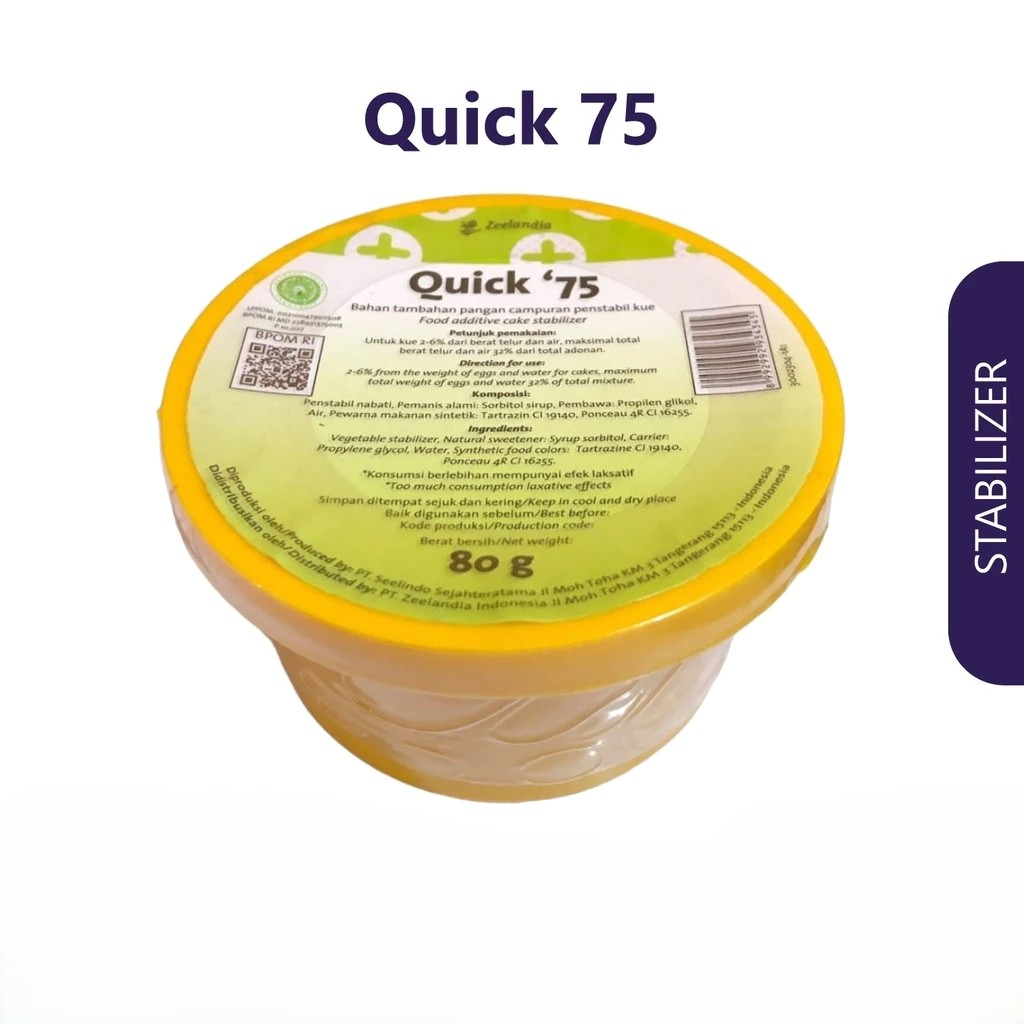 Jual Zeelandia SP Quick 75 Penstabil Kue / Quick 75 Emulsifier | Shopee ...