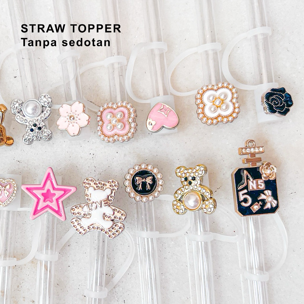 Jual Cover Topper Straw 10 mm Acrylic / Tutup sedotan Anti Debu st4nly ...