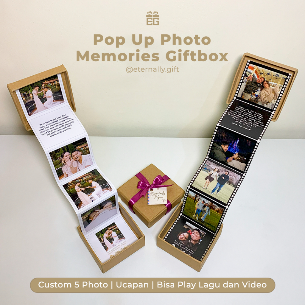 Jual POP UP PHOTO MEMORIES GIFTBOX | POP UP PHOTO + ETERNALLY CARD ...