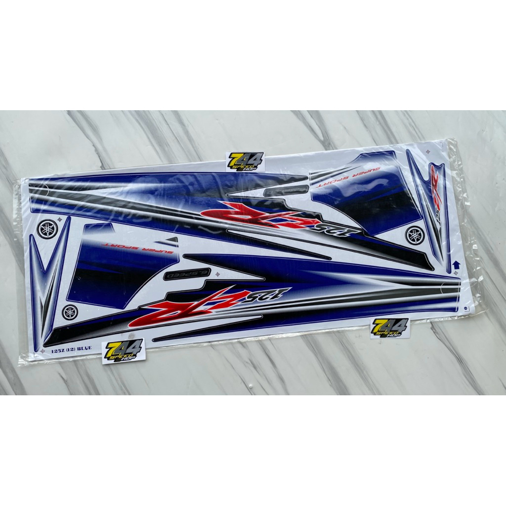 Jual STRIPING STICKER BODY FULLSET YAMAHA 125Z. STRIPING BODY 125ZR ...
