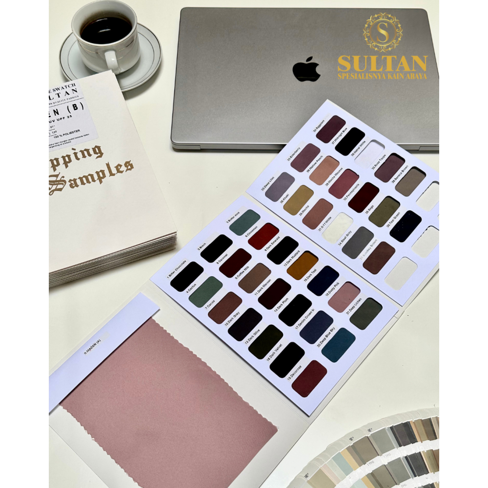 Jual Buku Katalog Sampel Warna Kain Sultan- Color Guide Swatch | Shopee ...