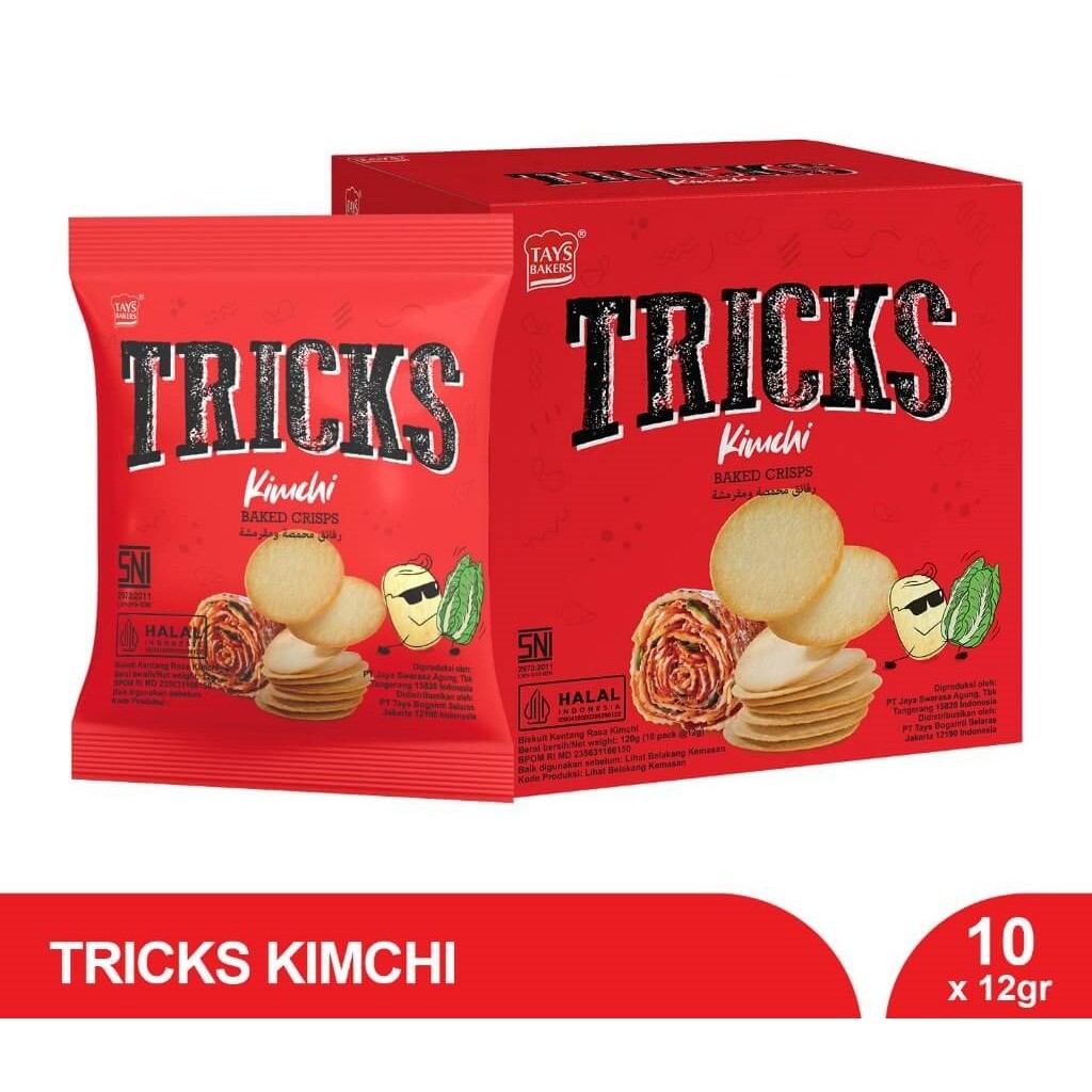 Jual TRICKS BISKUIT KENTANG KEMASAN BESAR RASA KIMCHI 120GR | Shopee ...