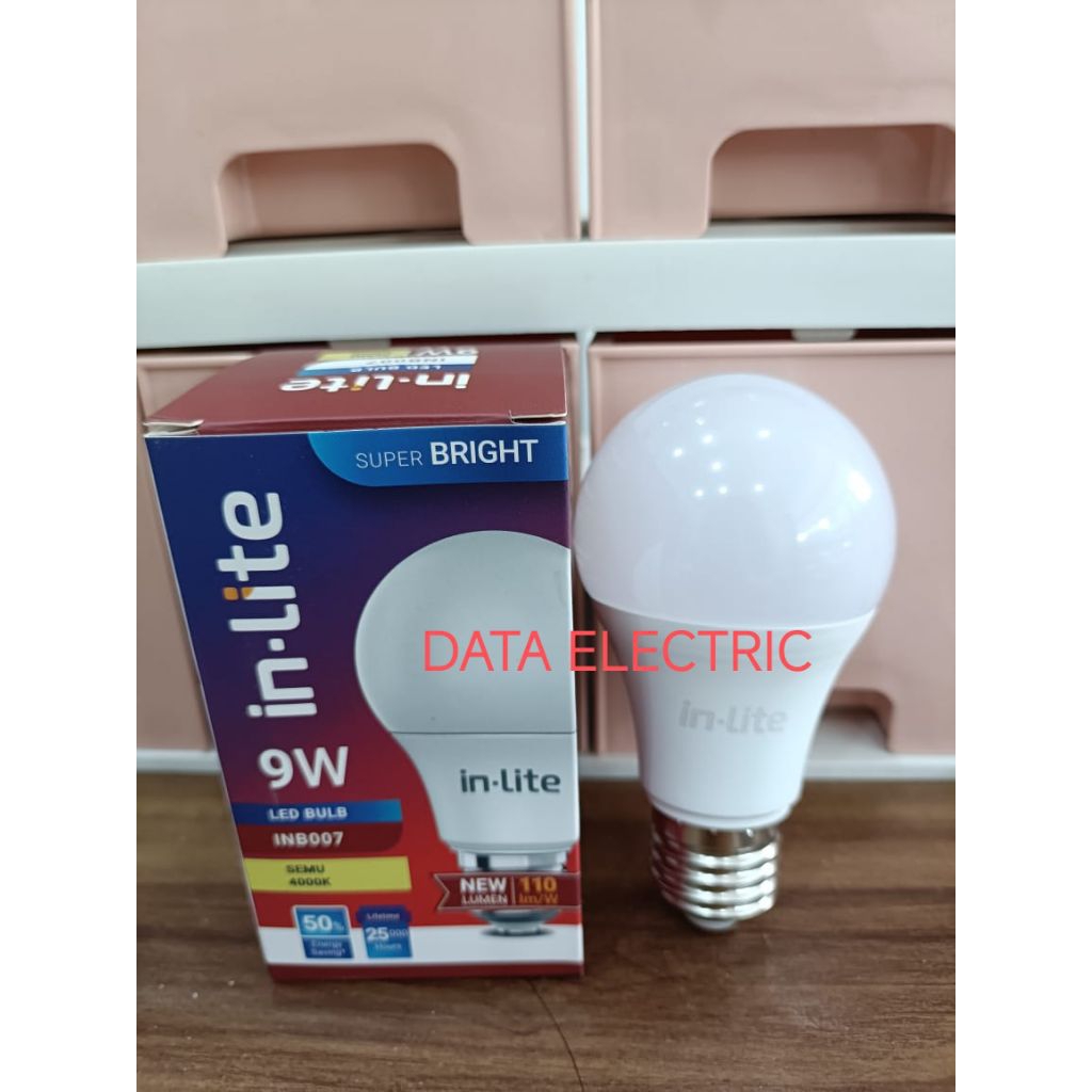 Jual Inlite Lampu Bohlam Led Bulb 9 Watt - Semu | Shopee Indonesia
