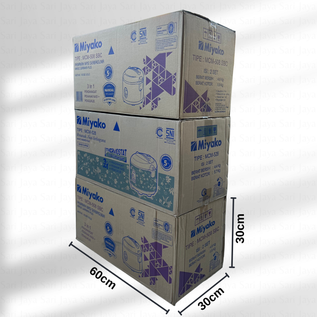 Jual Kardus Box Packing Dus Besar Jumbo Bekas | Ukuran 60x30x30 cm | 1 ...