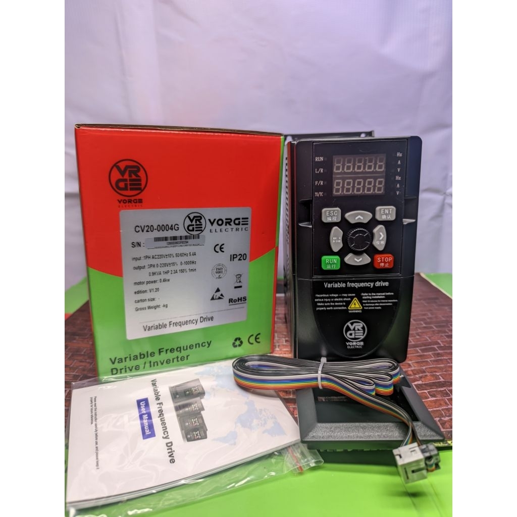 Jual Motor Inverter CV20-0004G-220V 0.4KW AC 220V 1P - 220V 3P Single ...